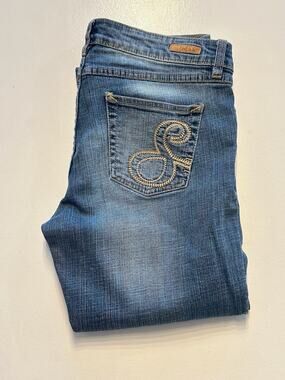 South Pole Size 9 Women’s Cropped Capri Jeans 30x21 Blue Denim